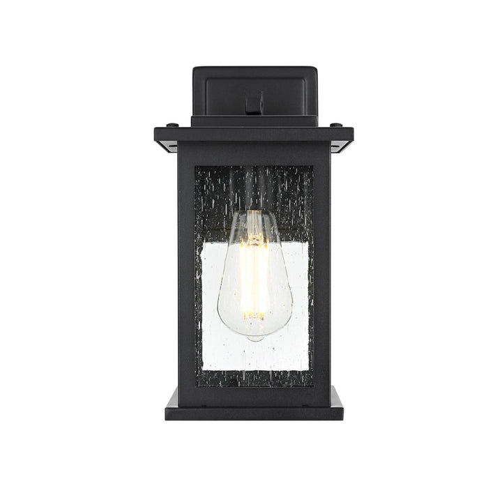 6 Inch Outdoor Wall Sconce in Black - View 3 - Joshua Marshal