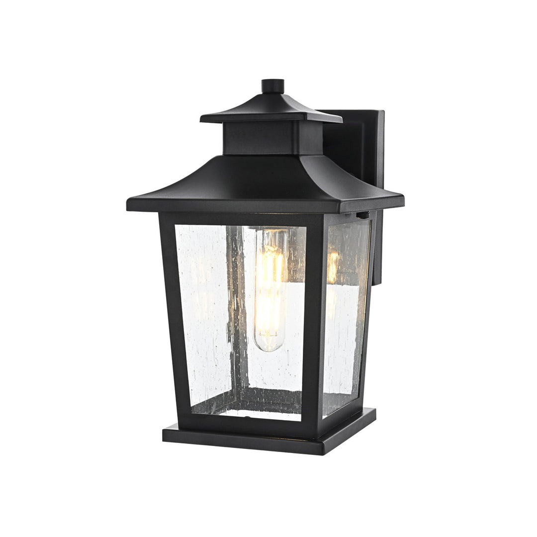 7 Inch Outdoor Wall Sconce in Black - View 3 - Joshua Marshal