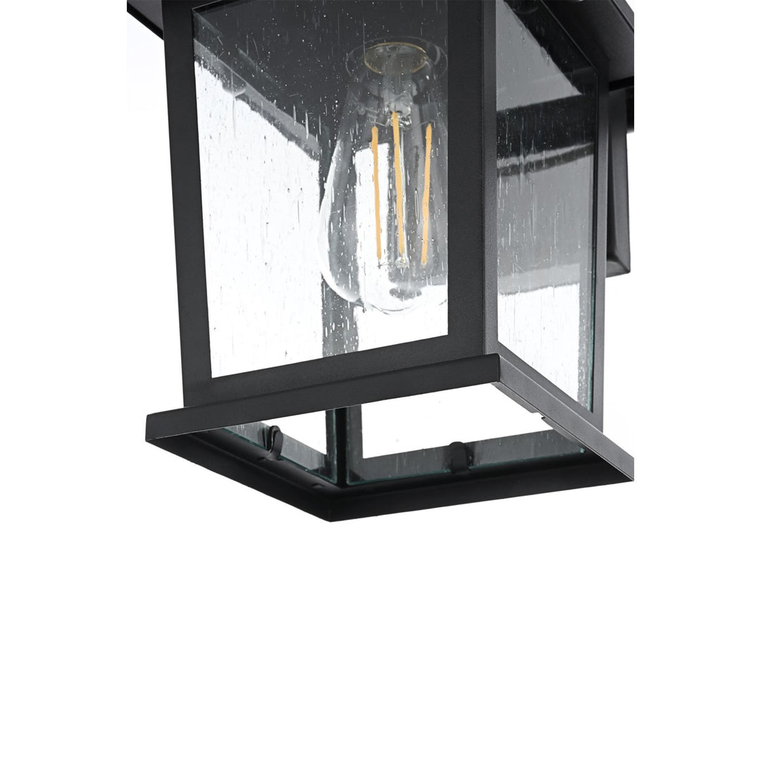7 Inch Outdoor Wall Sconce in Black - View 5 - Joshua Marshal