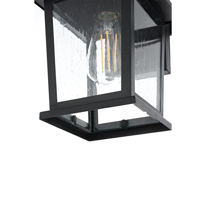 7 Inch Outdoor Wall Sconce in Black - View 5 - Joshua Marshal