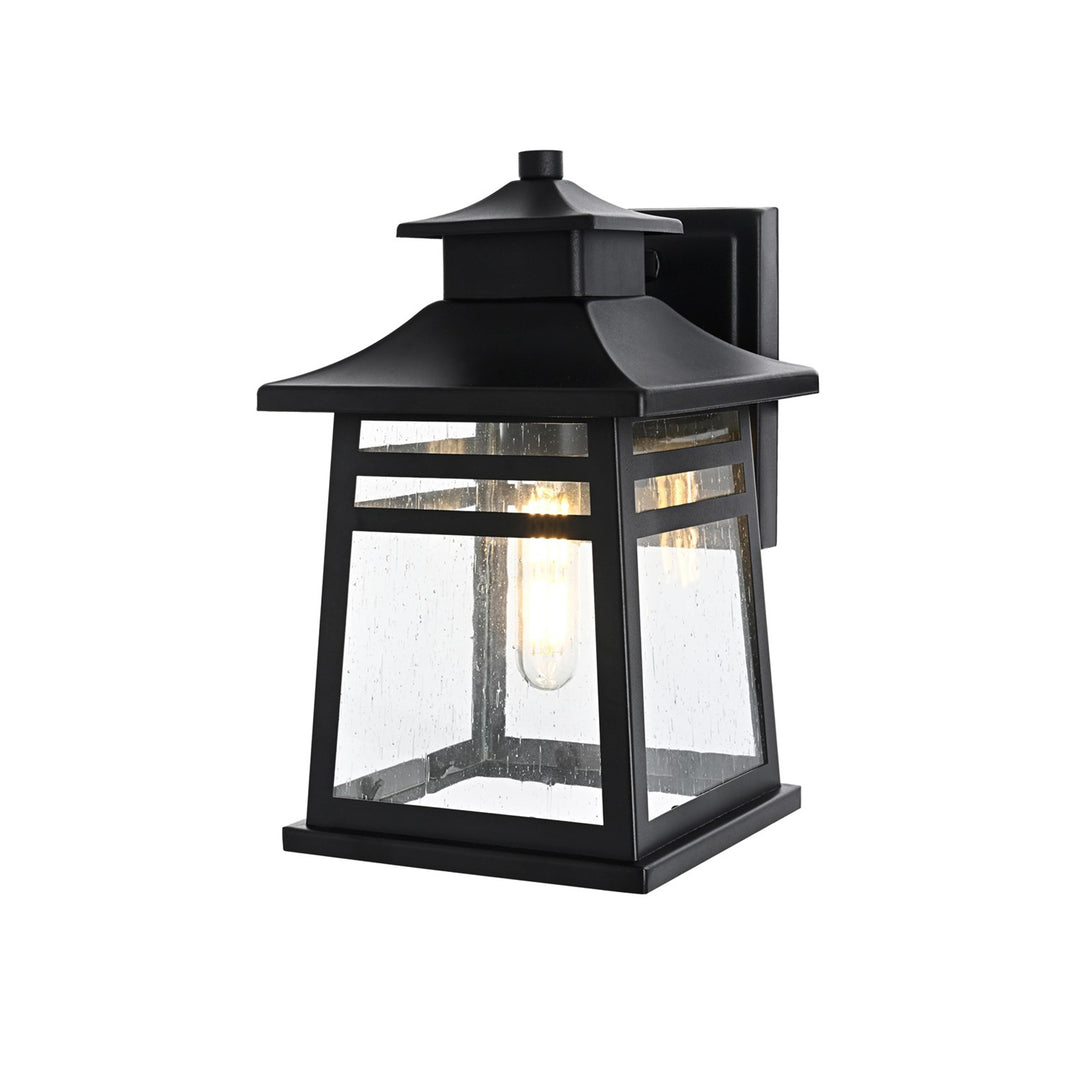 7 Inch Outdoor Wall Sconce in Black - View 3 - Joshua Marshal