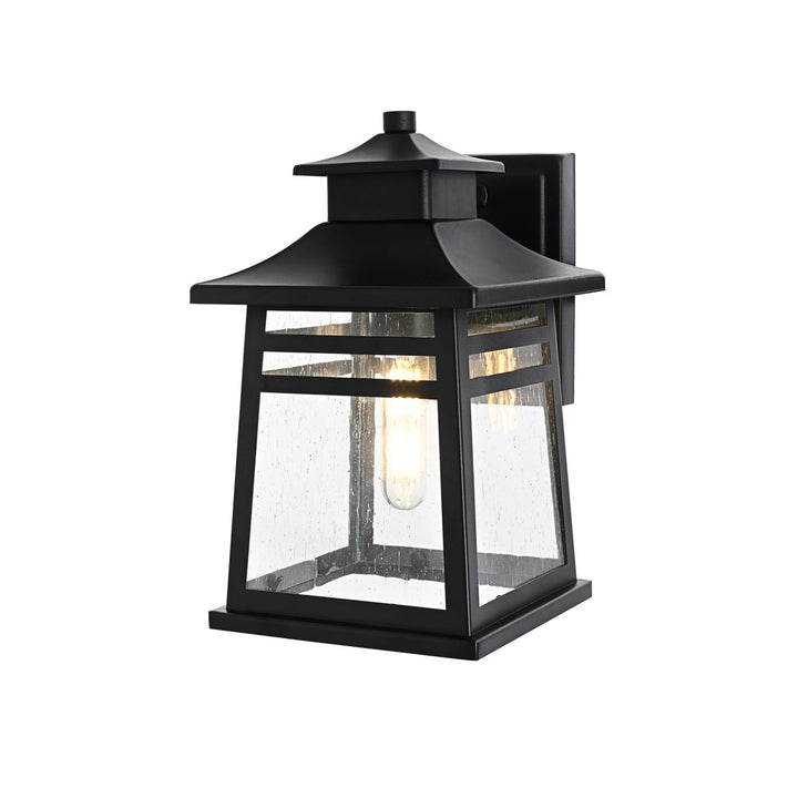 7 Inch Outdoor Wall Sconce in Black - View 3 - Joshua Marshal