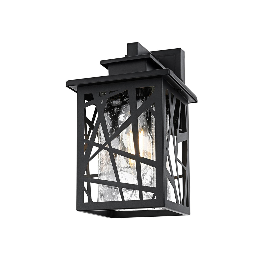 7 Inch Outdoor Wall Sconce in Black - View 3 - Joshua Marshal