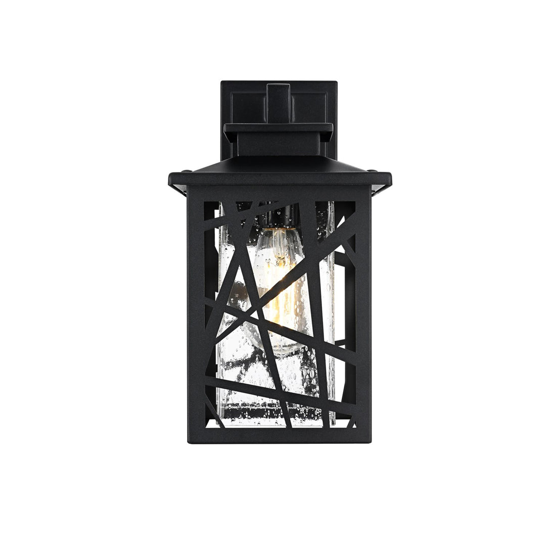 7 Inch Outdoor Wall Sconce in Black - View 4 - Joshua Marshal