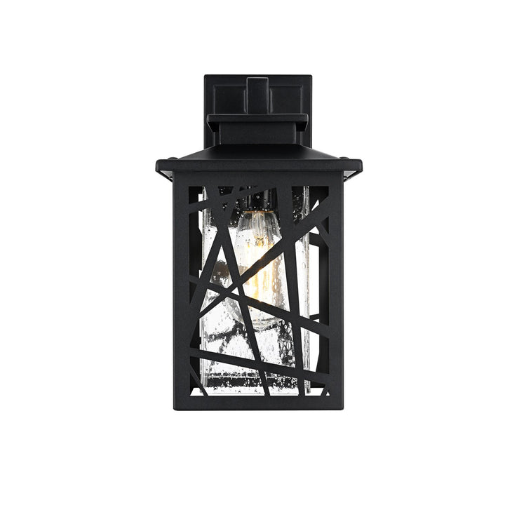 7 Inch Outdoor Wall Sconce in Black - View 4 - Joshua Marshal