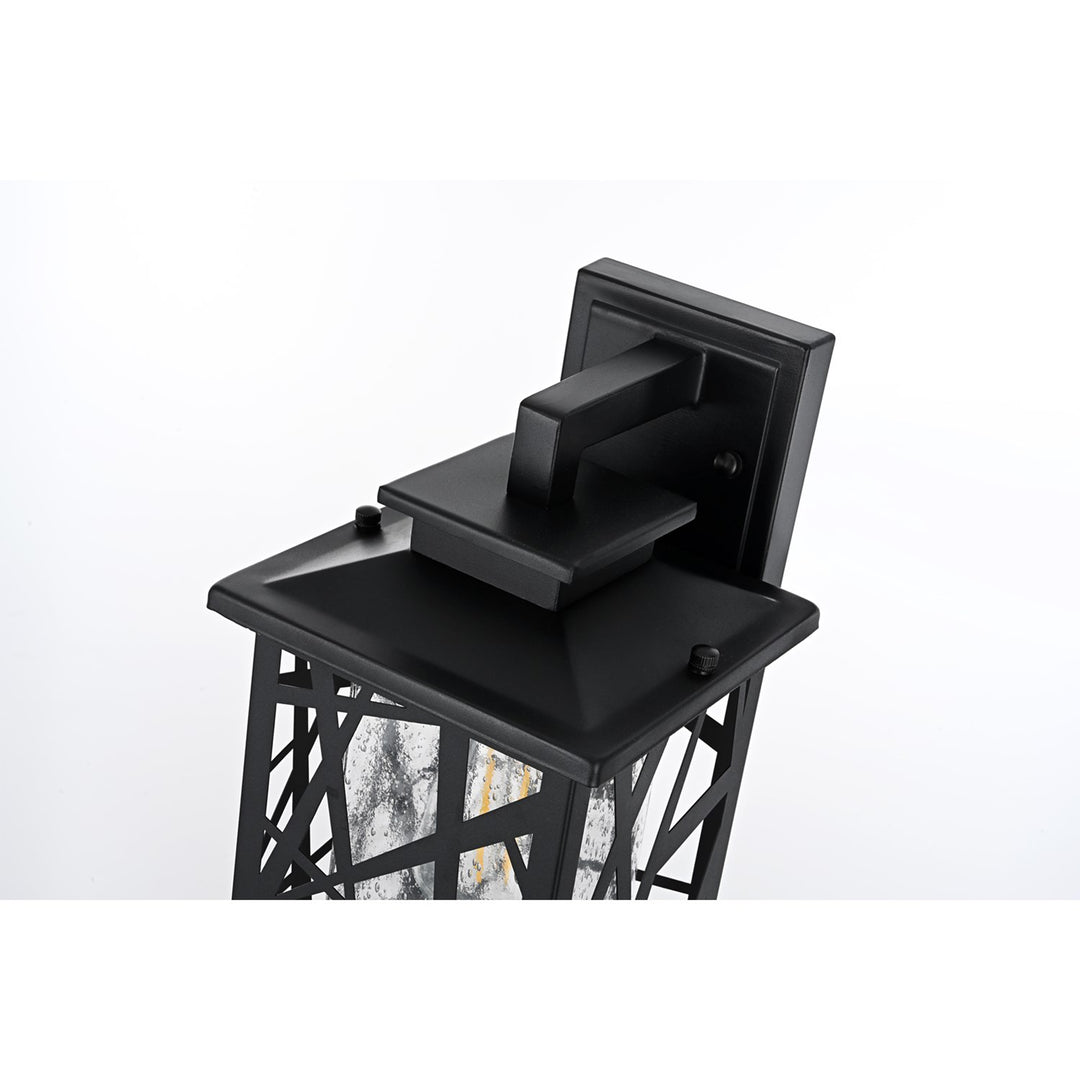 7 Inch Outdoor Wall Sconce in Black - View 5 - Joshua Marshal