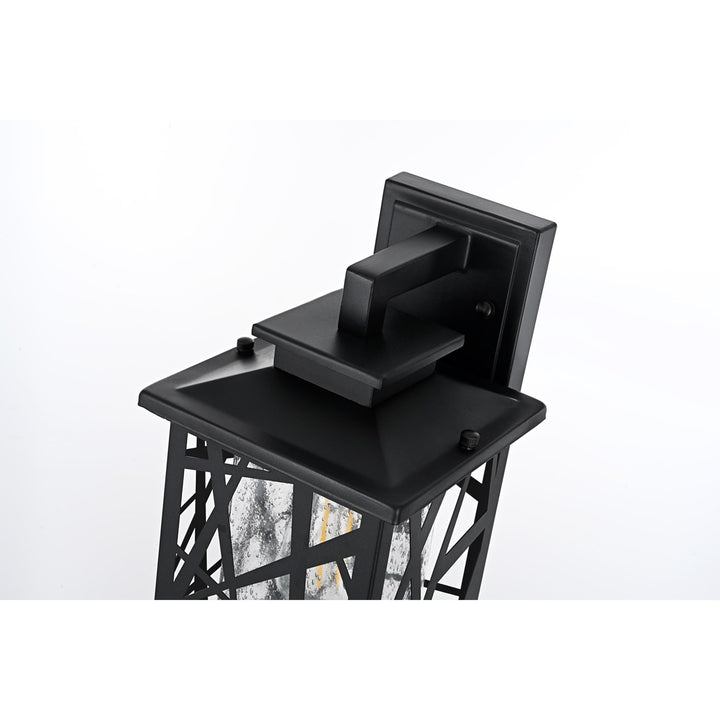 7 Inch Outdoor Wall Sconce in Black - View 5 - Joshua Marshal
