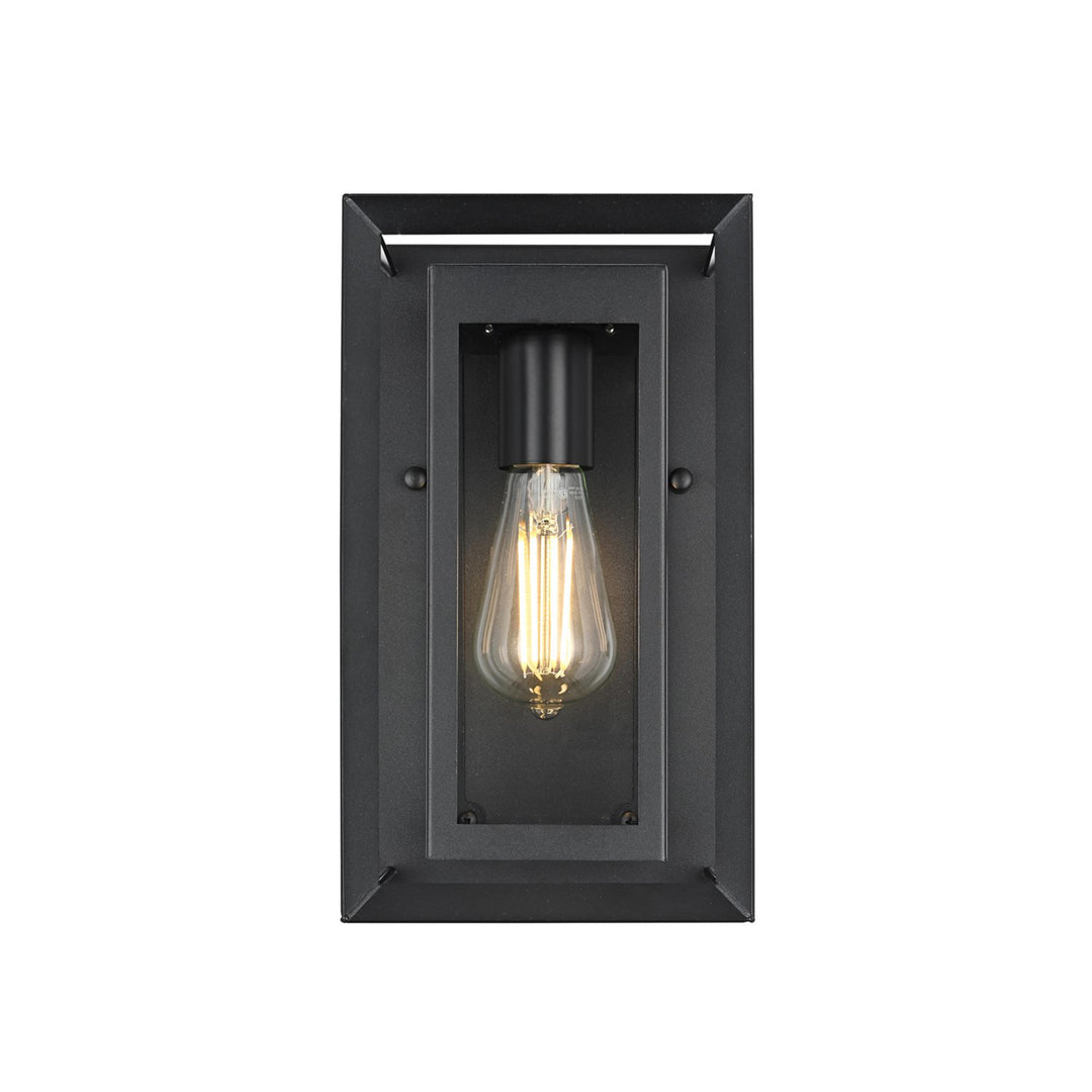 7 Inch Outdoor Wall Sconce in Black - View 3 - Joshua Marshal