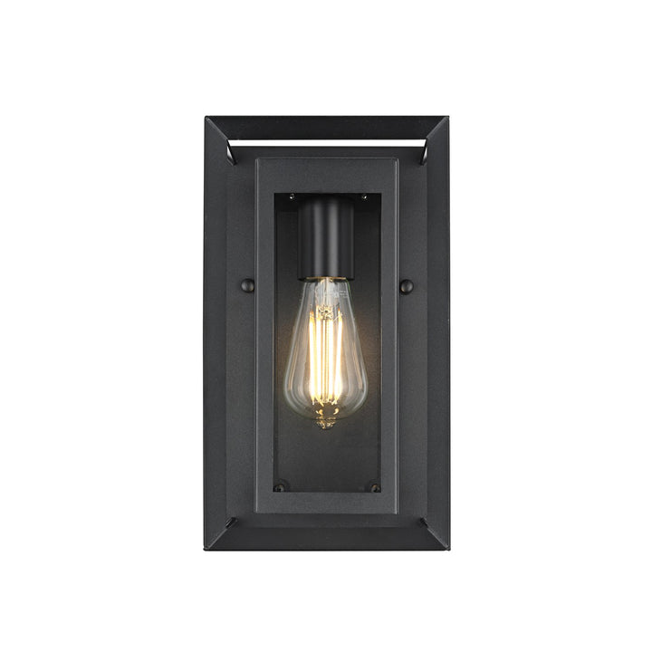 7 Inch Outdoor Wall Sconce in Black - View 3 - Joshua Marshal