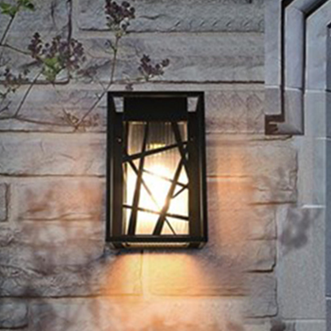 7 Inch Outdoor Wall Sconce in Black Black Finish - LIGHTING by Joshua Marshal
