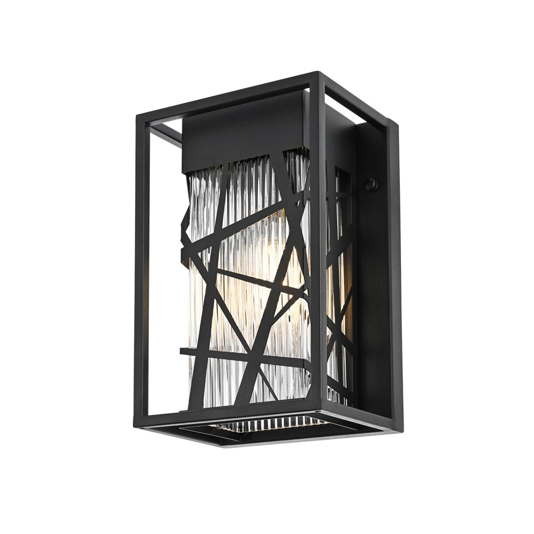 7 Inch Outdoor Wall Sconce in Black - View 3 - Joshua Marshal