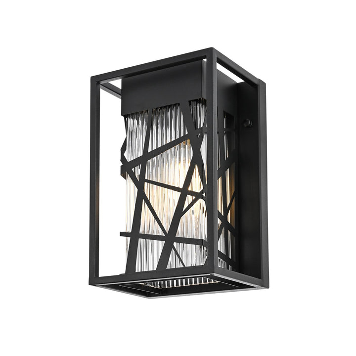 7 Inch Outdoor Wall Sconce in Black - View 3 - Joshua Marshal