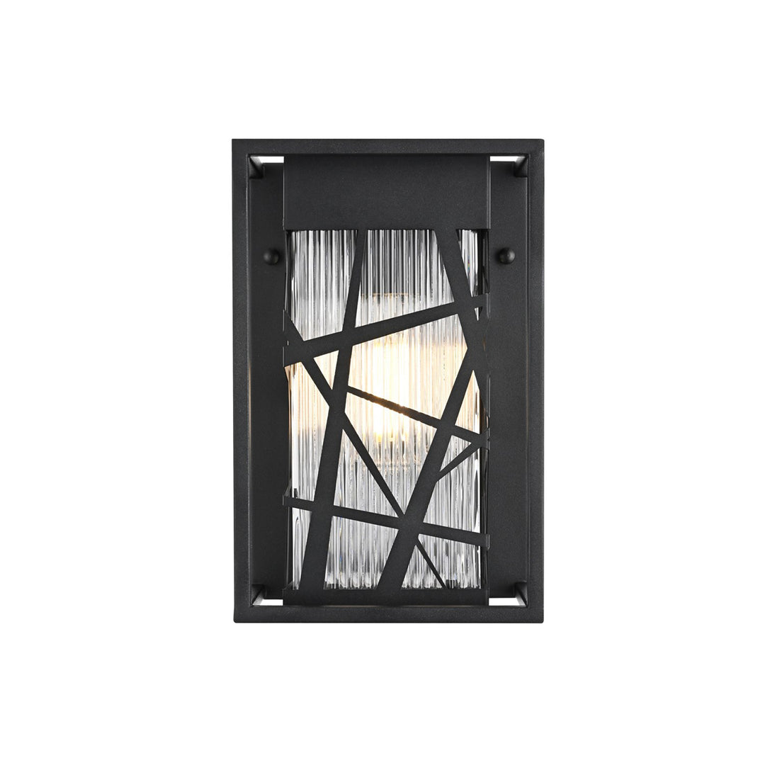 7 Inch Outdoor Wall Sconce in Black - View 4 - Joshua Marshal