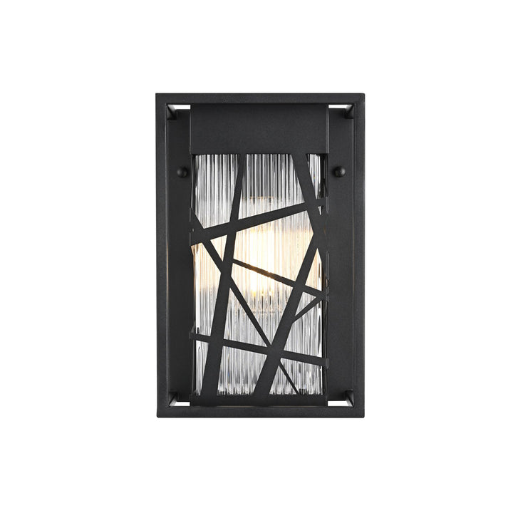 7 Inch Outdoor Wall Sconce in Black - View 4 - Joshua Marshal