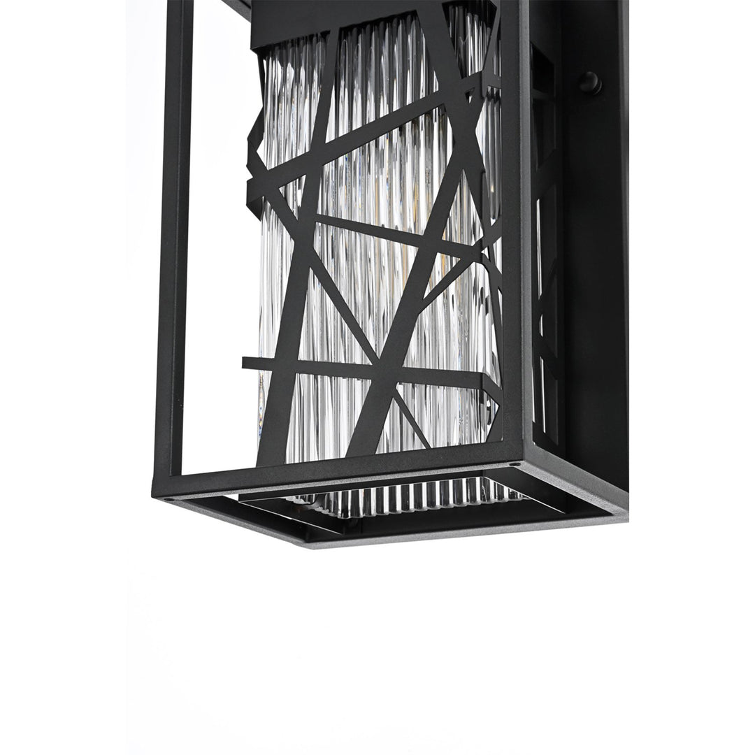 7 Inch Outdoor Wall Sconce in Black - View 6 - Joshua Marshal