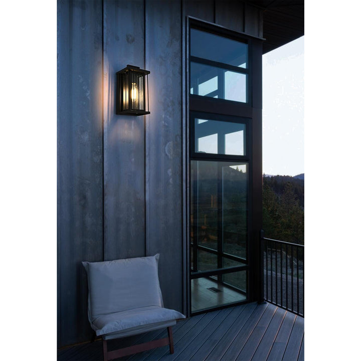 6.5 Inch Outdoor Wall Sconce in Black - View 2 - Joshua Marshal