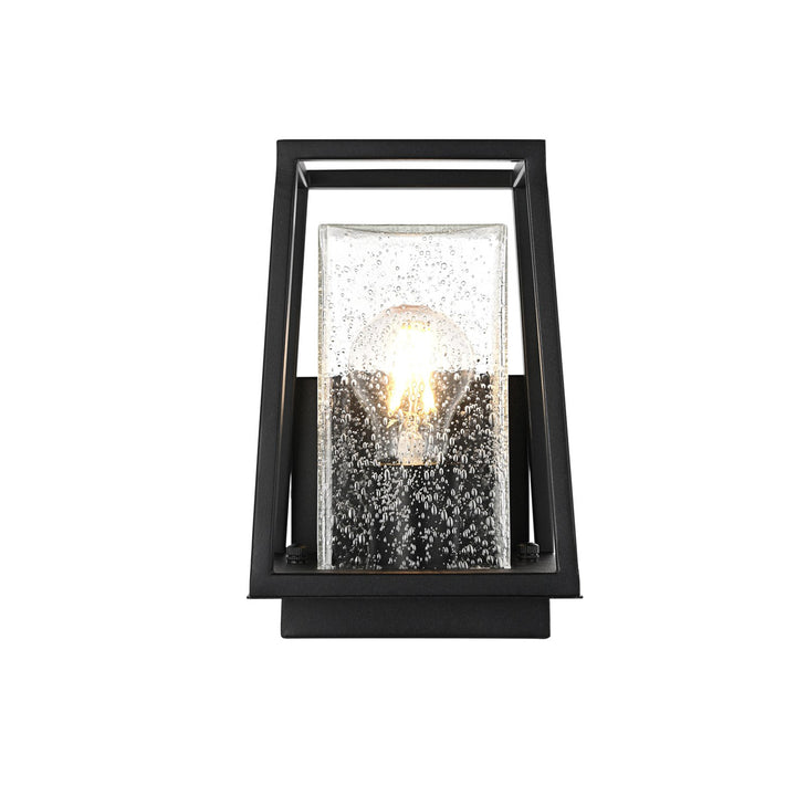 5 Inch Outdoor Wall Sconce in Black - View 3 - Joshua Marshal
