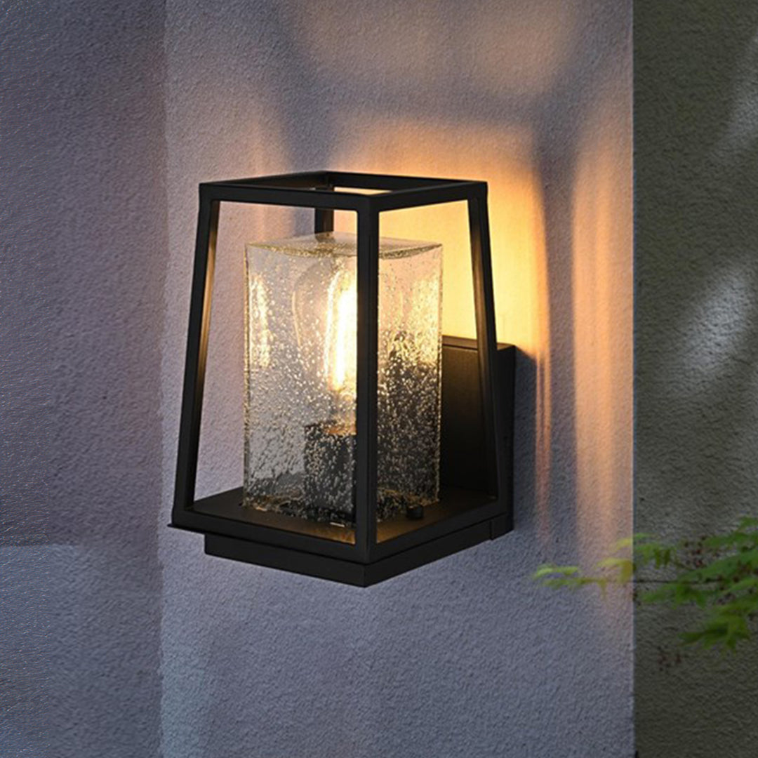 6 Inch Outdoor Wall Sconce in Black Black Finish - LIGHTING by Joshua Marshal