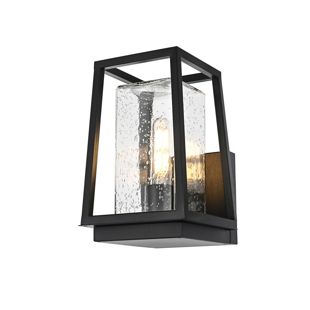 6 Inch Outdoor Wall Sconce in Black - View 5 - Joshua Marshal