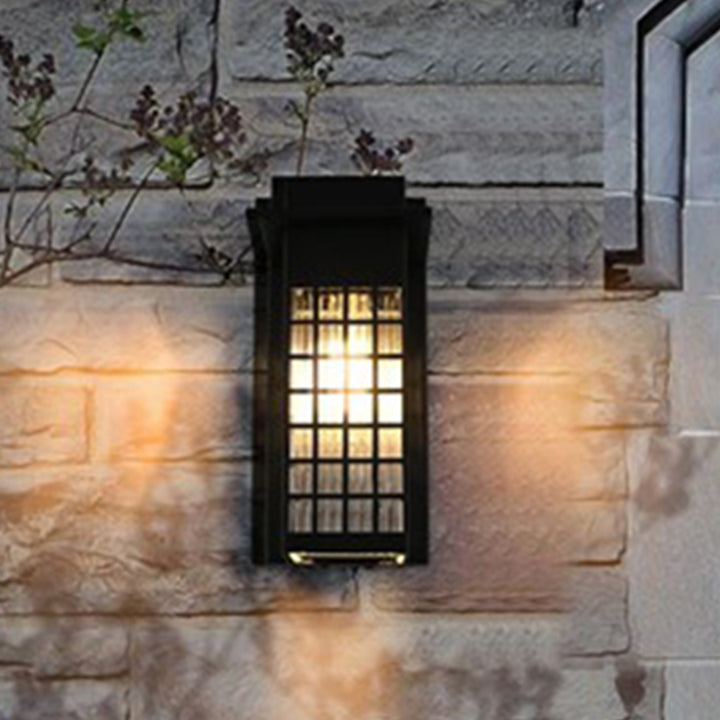 5 Inch Outdoor Wall Sconce in Black Black Finish - LIGHTING by Joshua Marshal