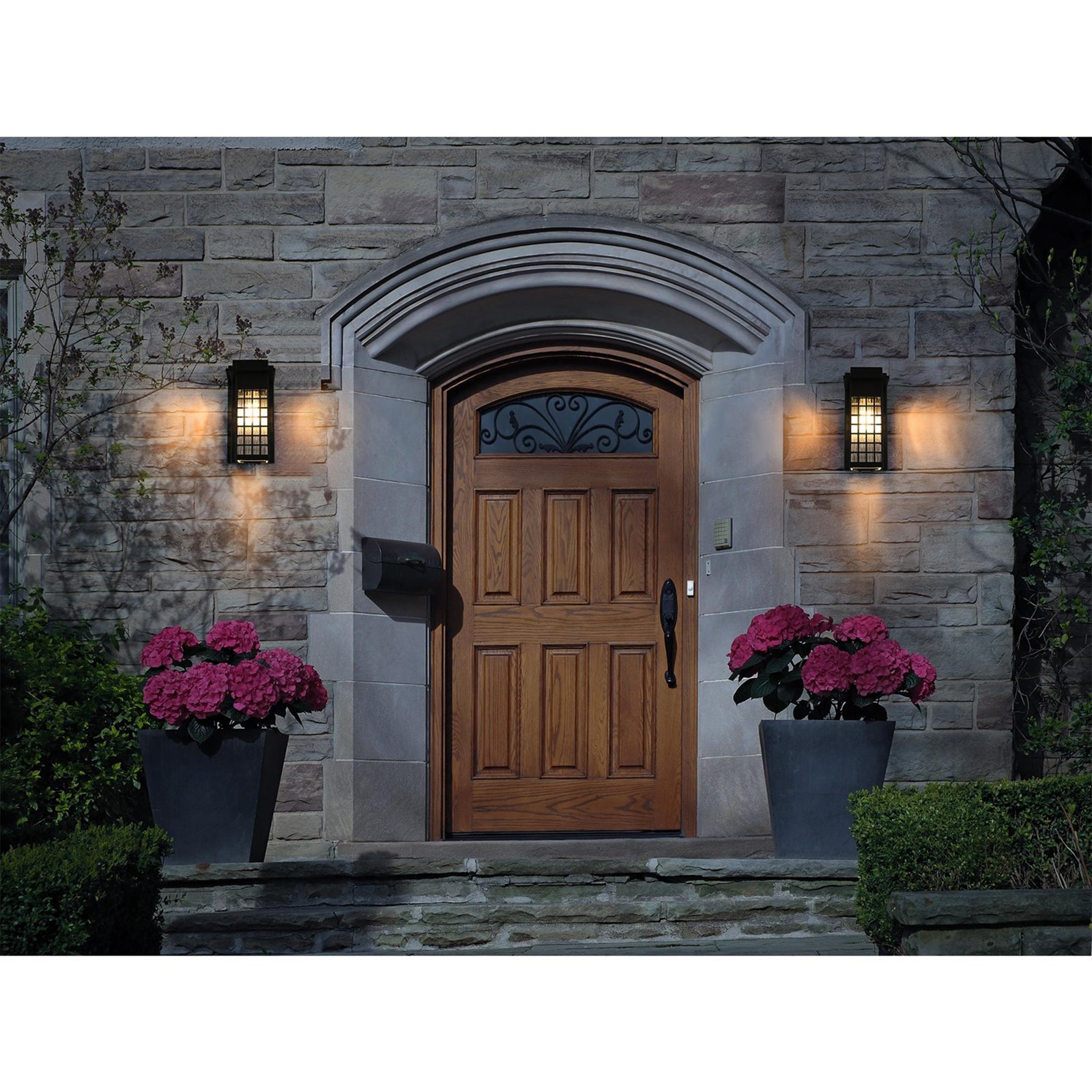 5 Inch Outdoor Wall Sconce in Black - View 2 - Joshua Marshal
