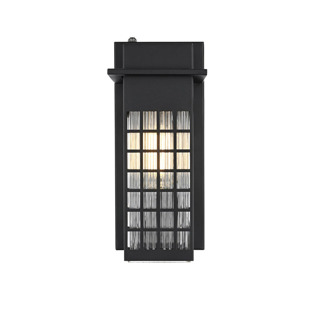 5 Inch Outdoor Wall Sconce in Black - View 3 - Joshua Marshal
