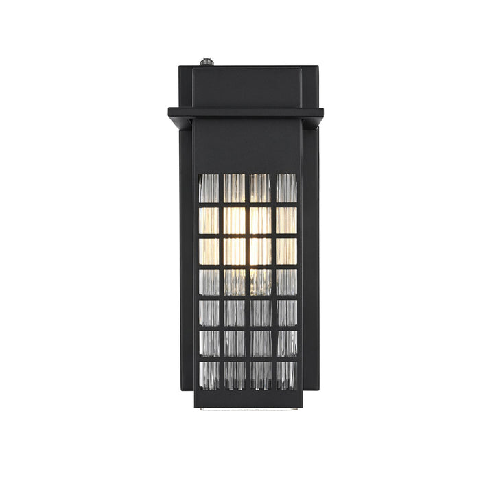 5 Inch Outdoor Wall Sconce in Black - View 3 - Joshua Marshal