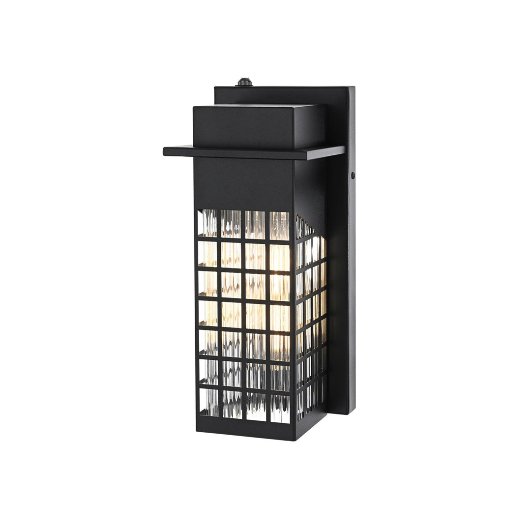5 Inch Outdoor Wall Sconce in Black - View 4 - Joshua Marshal