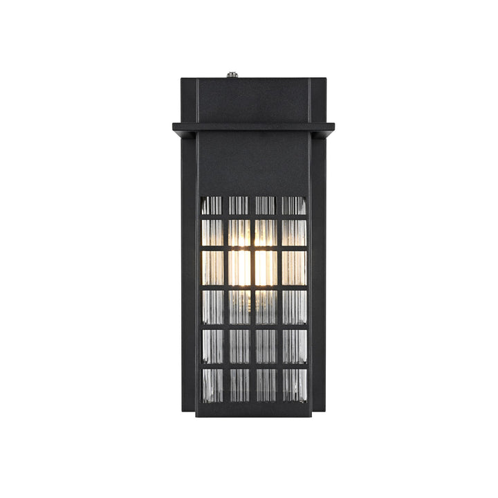 7 Inch Outdoor Wall Sconce in Black - View 3 - Joshua Marshal