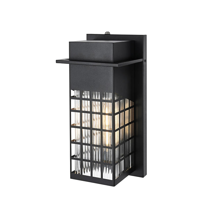 7 Inch Outdoor Wall Sconce in Black - View 4 - Joshua Marshal