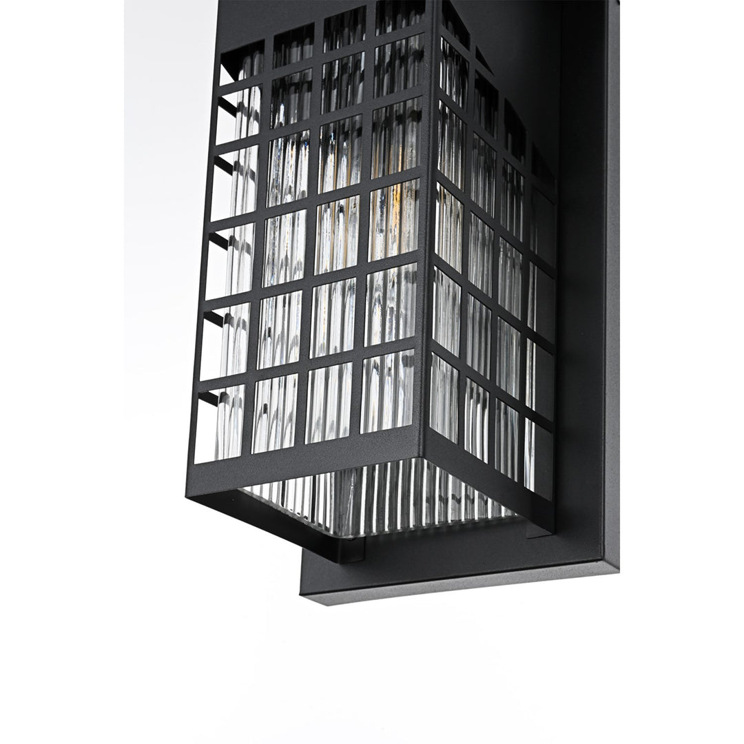7 Inch Outdoor Wall Sconce in Black - View 6 - Joshua Marshal