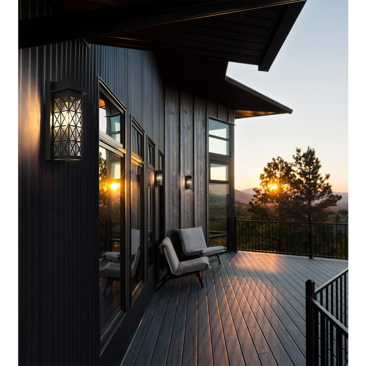 13 Inch Outdoor Wall Sconce in Black - View 2 - Joshua Marshal