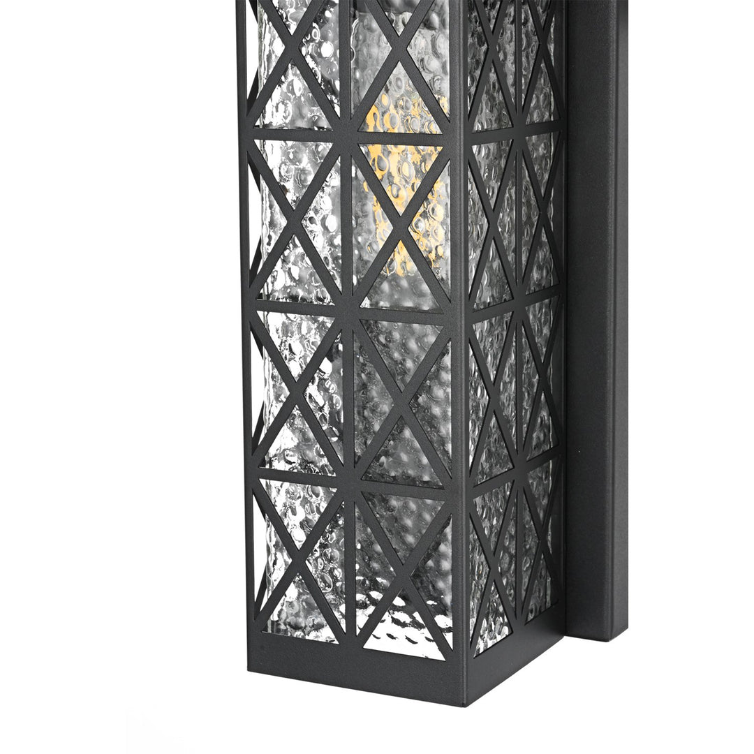 13 Inch Outdoor Wall Sconce in Black - View 4 - Joshua Marshal