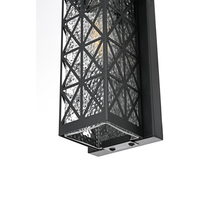 13 Inch Outdoor Wall Sconce in Black - View 5 - Joshua Marshal