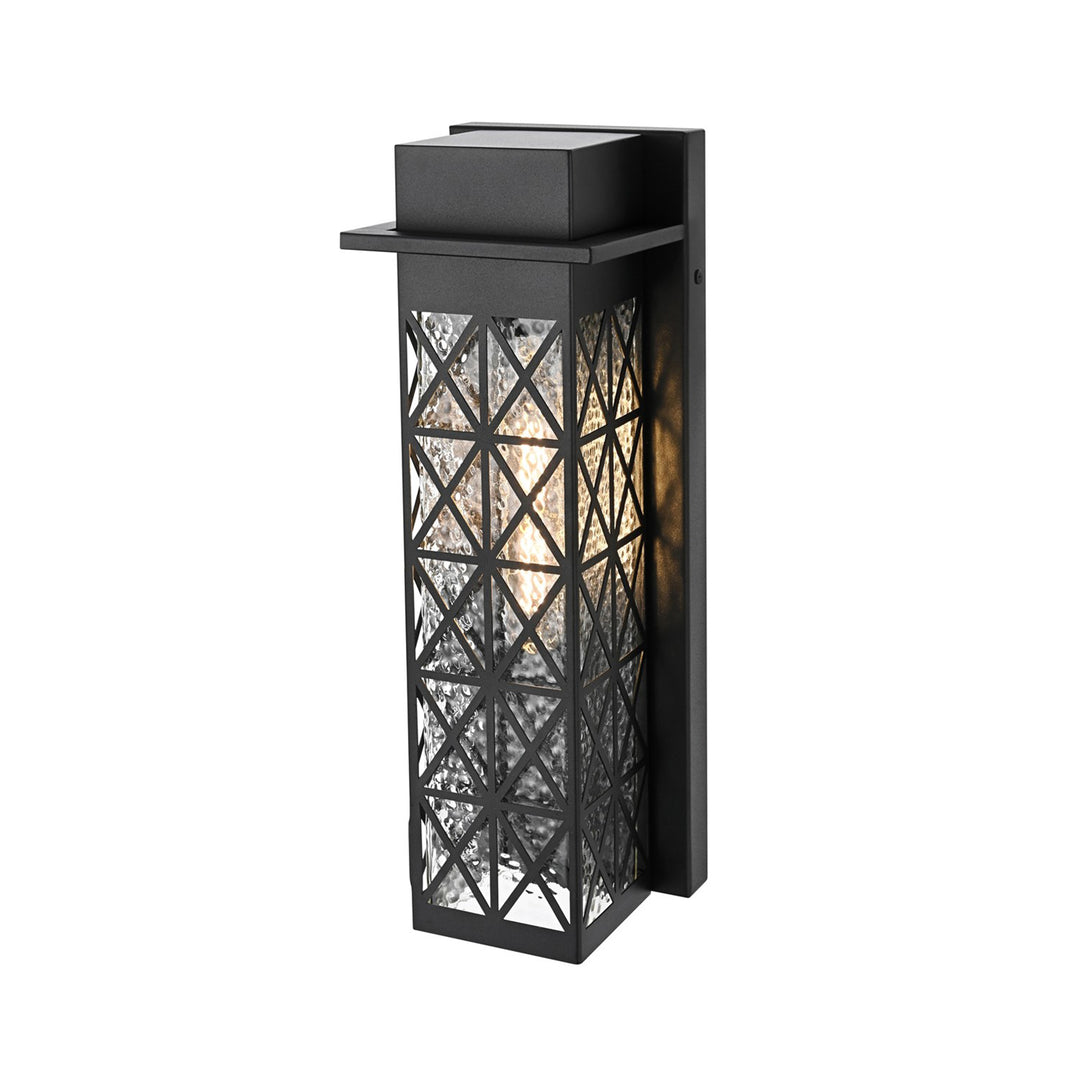 16 Inch Outdoor Wall Sconce in Black - View 4 - Joshua Marshal