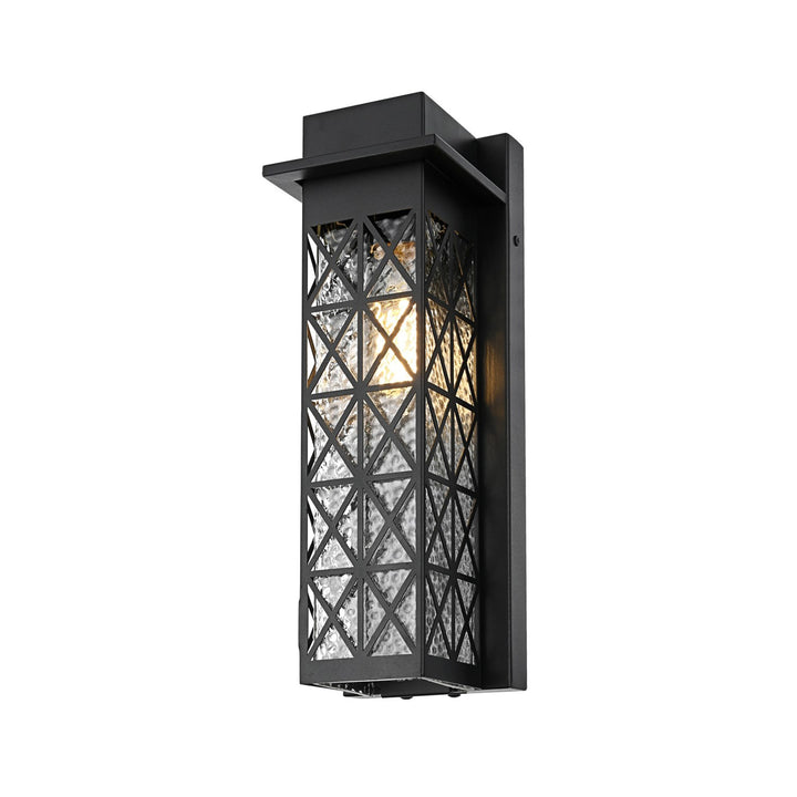 16 Inch Outdoor Wall Sconce in Black - View 5 - Joshua Marshal