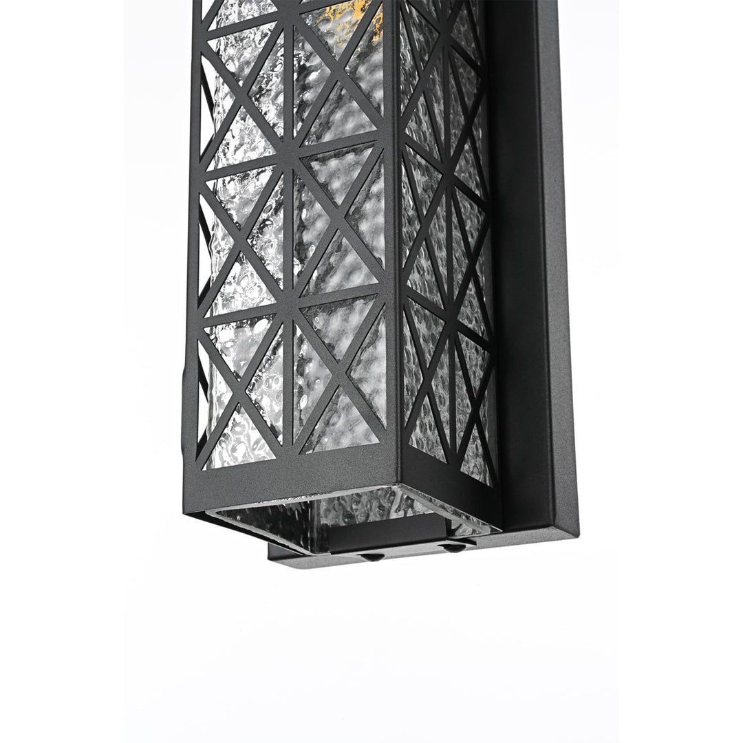16 Inch Outdoor Wall Sconce in Black - View 6 - Joshua Marshal