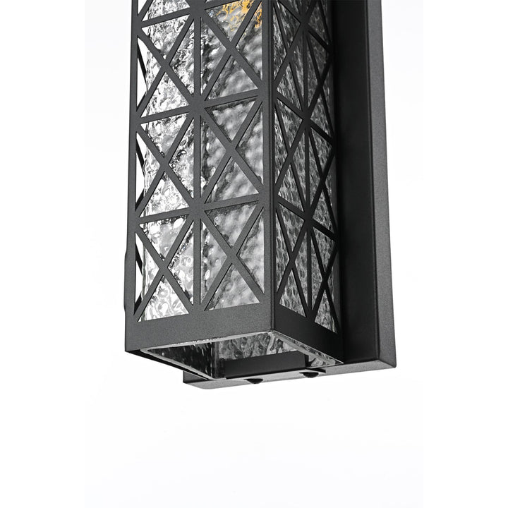 16 Inch Outdoor Wall Sconce in Black - View 6 - Joshua Marshal