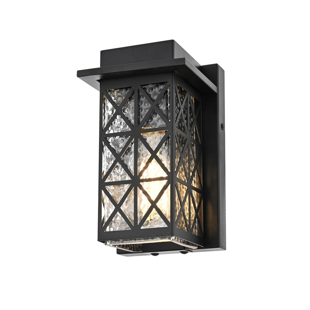 9 Inch Outdoor Wall Sconce in Black - View 3 - Joshua Marshal