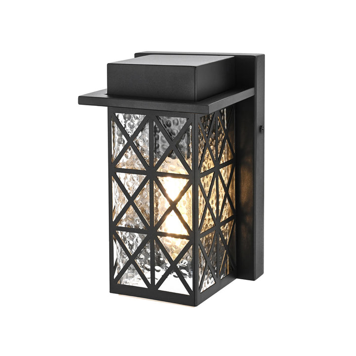 9 Inch Outdoor Wall Sconce in Black - View 5 - Joshua Marshal