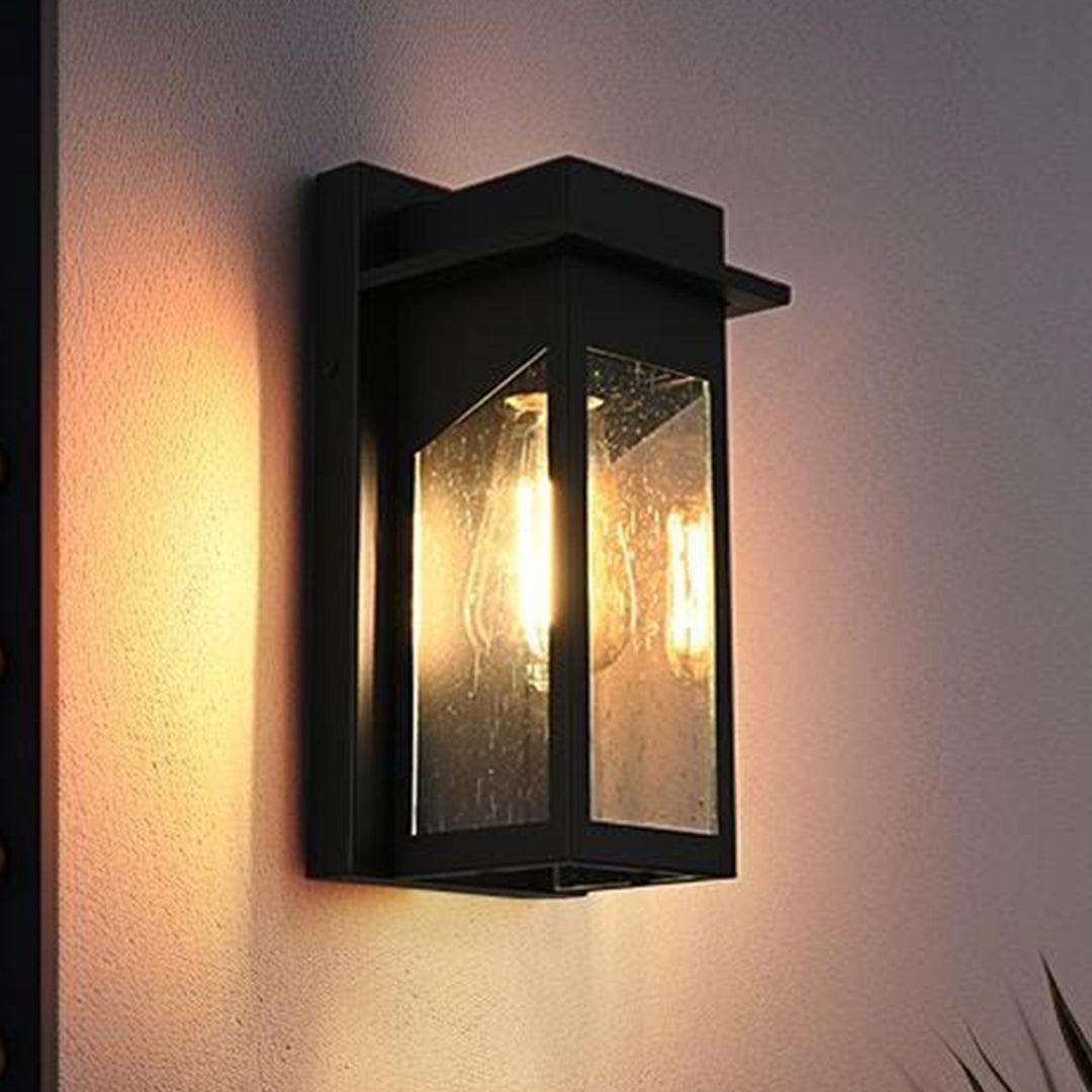 5 Inch Outdoor Wall Sconce in Black Black Finish - LIGHTING by Joshua Marshal