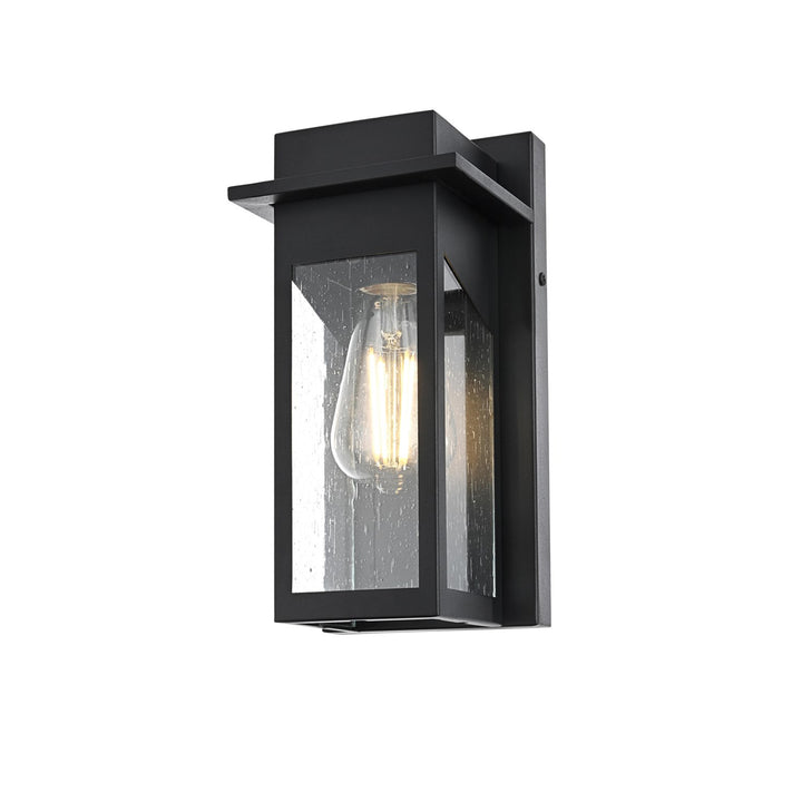 5 Inch Outdoor Wall Sconce in Black - View 3 - Joshua Marshal