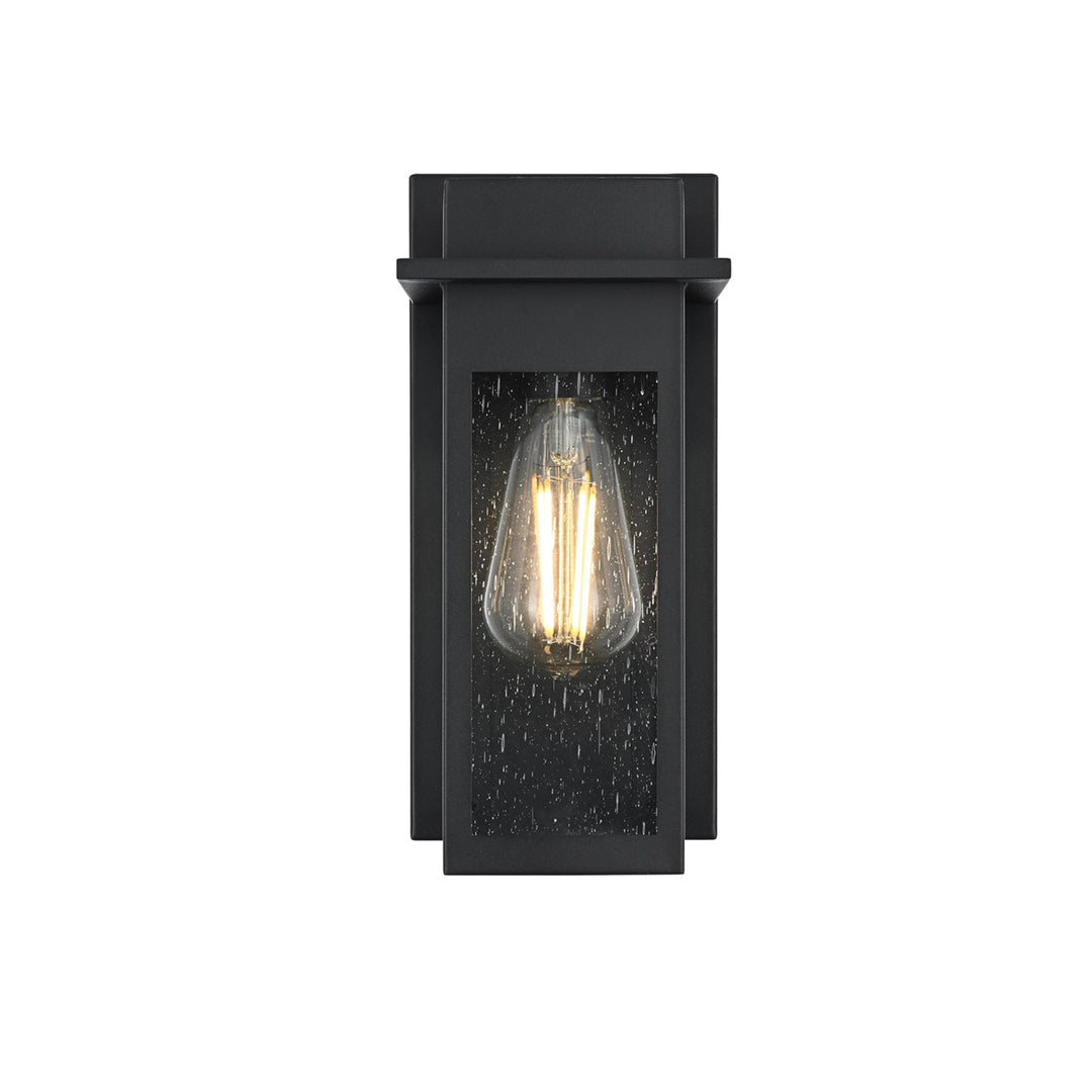 5 Inch Outdoor Wall Sconce in Black - View 4 - Joshua Marshal