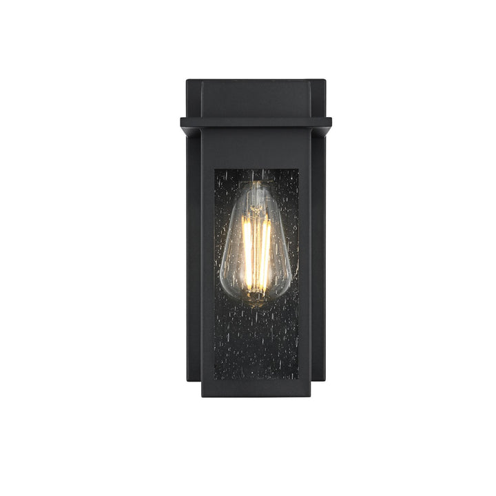 5 Inch Outdoor Wall Sconce in Black - View 4 - Joshua Marshal
