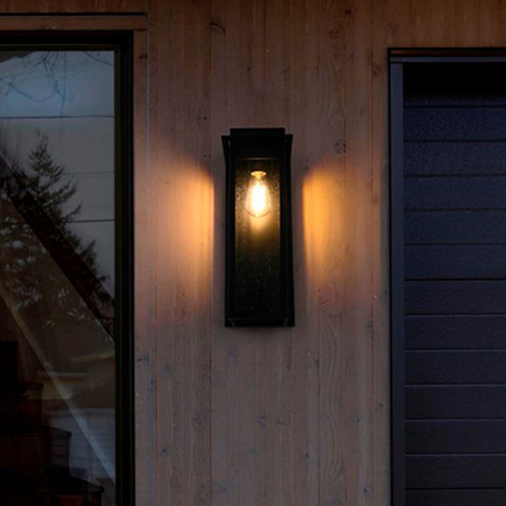 6.5 Inch Outdoor Wall Sconce in Black Black Finish - LIGHTING by Joshua Marshal