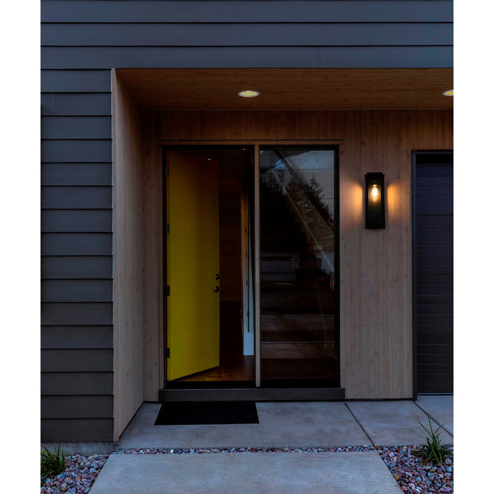 6.5 Inch Outdoor Wall Sconce in Black - View 2 - Joshua Marshal