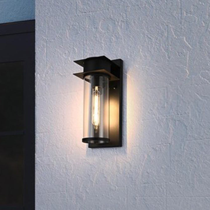 5.5 Inch Outdoor Wall Sconce in Black Black Finish - LIGHTING by Joshua Marshal