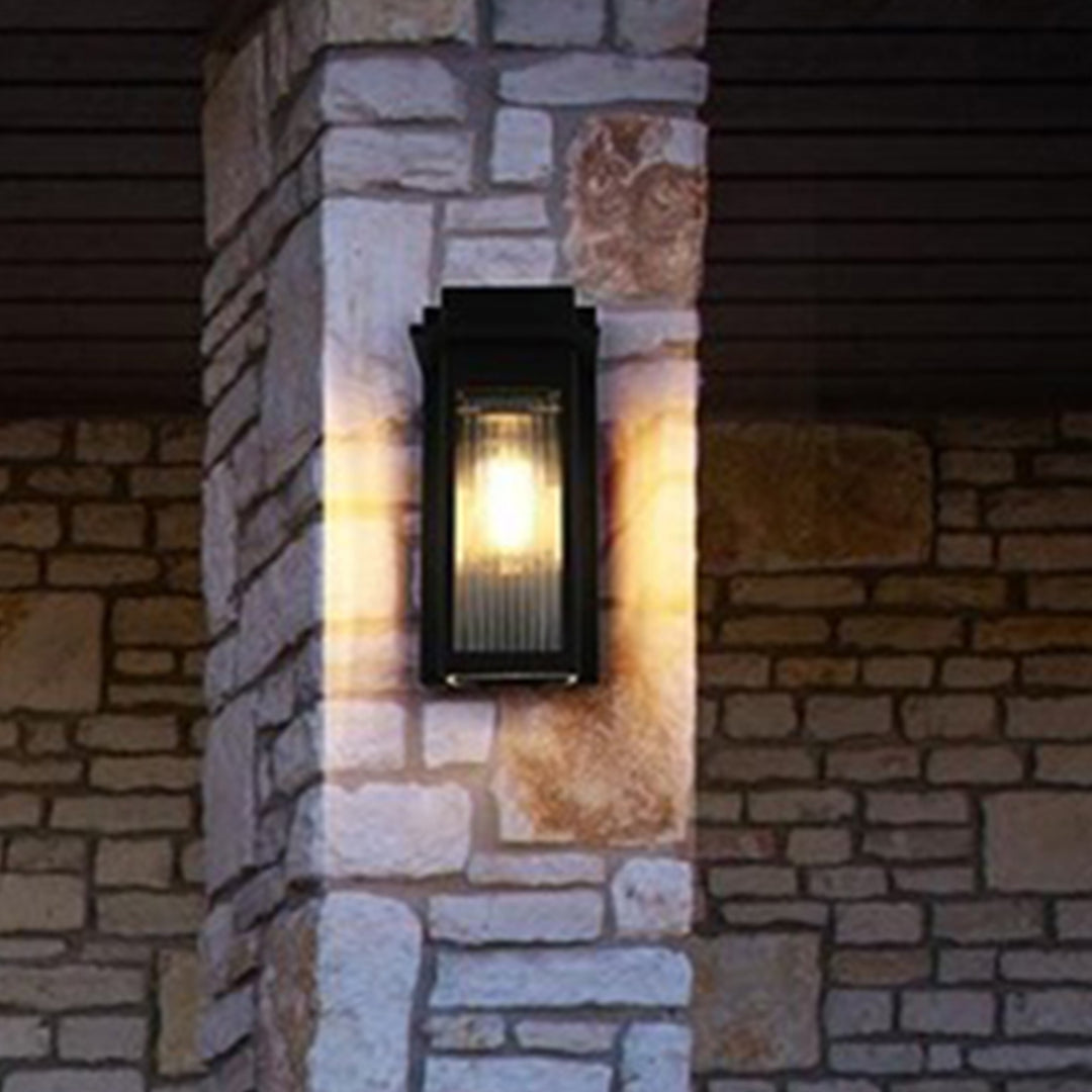 5 Inch Outdoor Wall Sconce in Black Black Finish - LIGHTING by Joshua Marshal