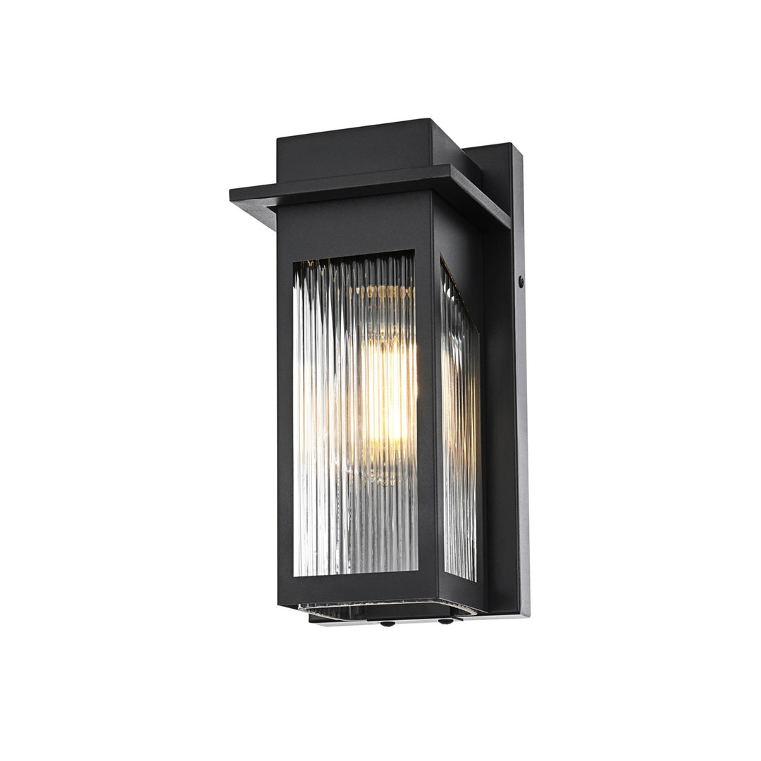 5 Inch Outdoor Wall Sconce in Black - View 3 - Joshua Marshal