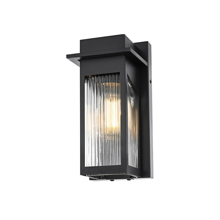 5 Inch Outdoor Wall Sconce in Black - View 3 - Joshua Marshal